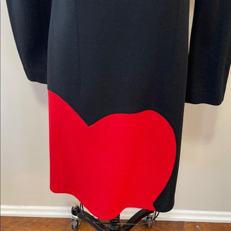 black dress with red hearts