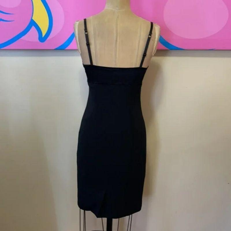 Moschino Cheap Chic Schwarzes Satin-Bustierkleid im Zustand „Gut“ im Angebot in Los Angeles, CA