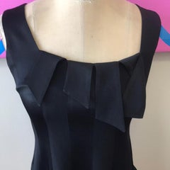 Moschino Cheap Chic Black Satin Panel Evening Top