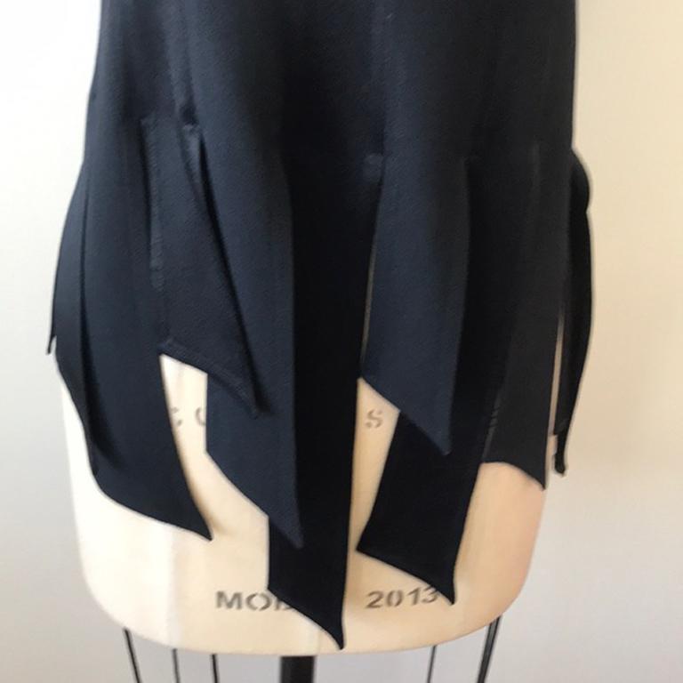 Moschino Cheap Chic Black Satin Panel Evening Top In Good Condition For Sale In Los Angeles, CA