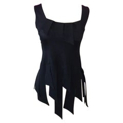 Moschino Cheap Chic Top de noche con paneles de satén negro