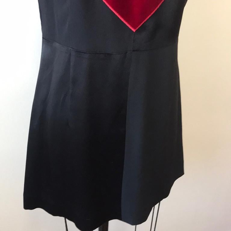 black dress with red hearts