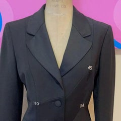 Moschino Cheap Chic Black Tuxedo Jacket Blazer