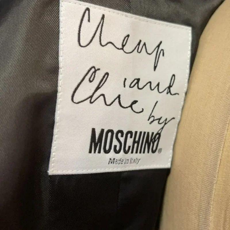 Women's Moschino Cheap Chic Black Tuxedo Jacket Blazer For Sale
