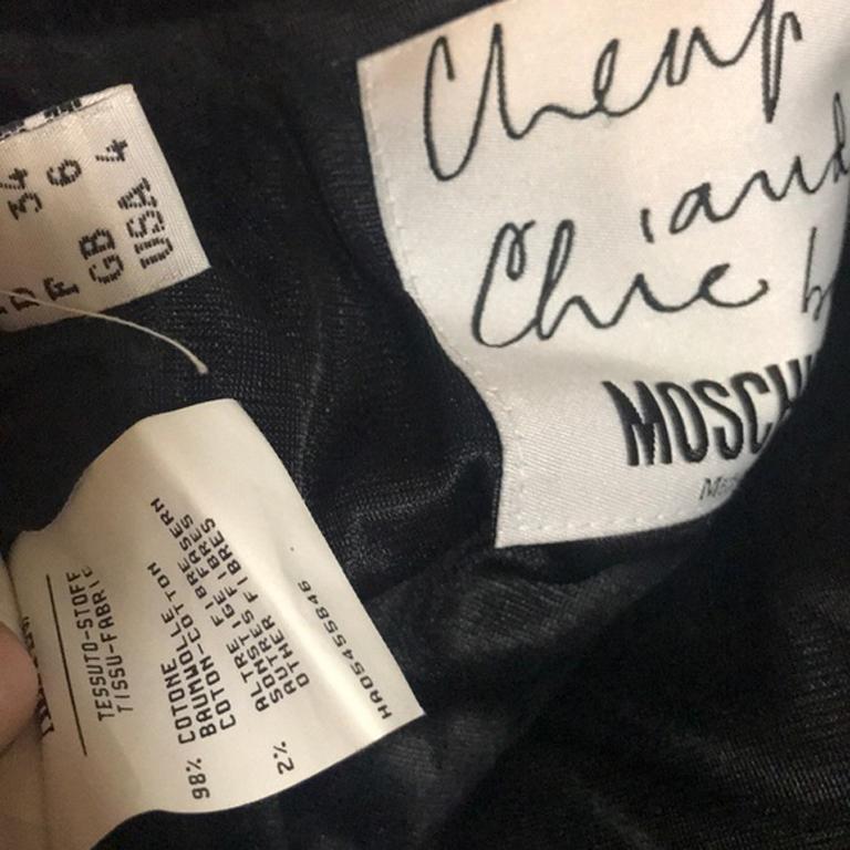 Moschino Cheap Chic Black Velvet Bolero Jacket 3