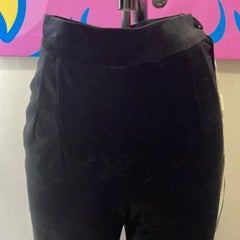 Moschino Cheap Chic Black Velvet High Waist Pants NWT