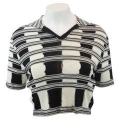 Moschino Cheap & Chic Black/White Cropped Top