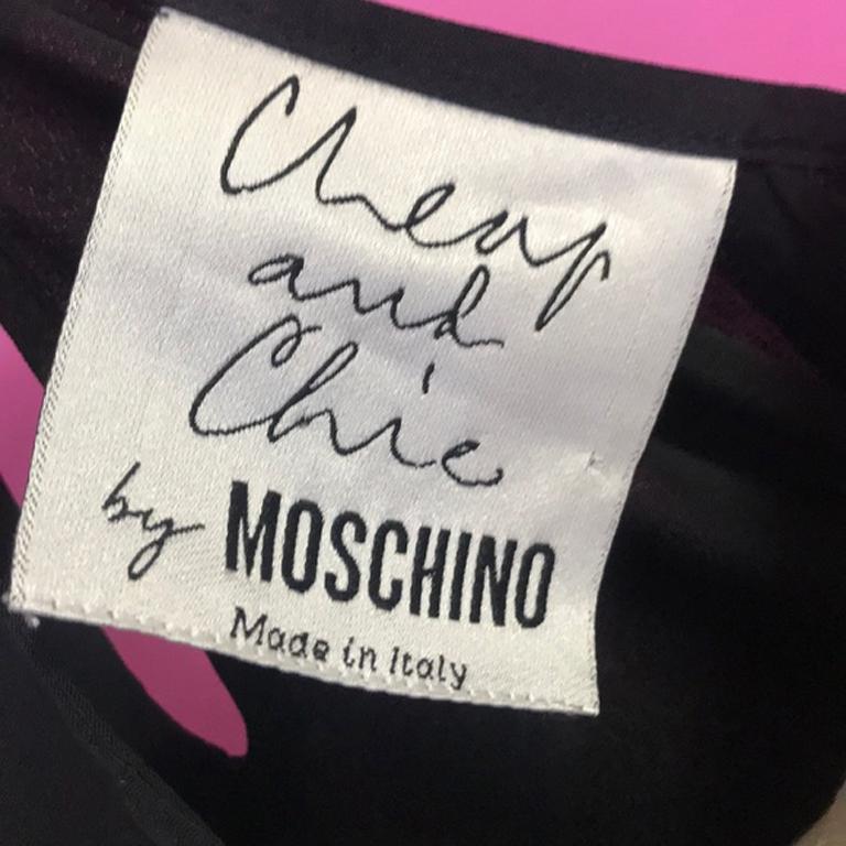 Moschino Cheap Chic Black White Sleeveless Top For Sale 1