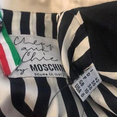 Moschino Cheap Chic Black White Wool Heart Jacket