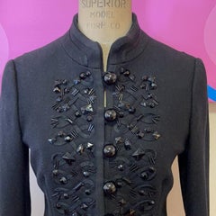 Moschino Cheap Chic Black Wool Military Jacket