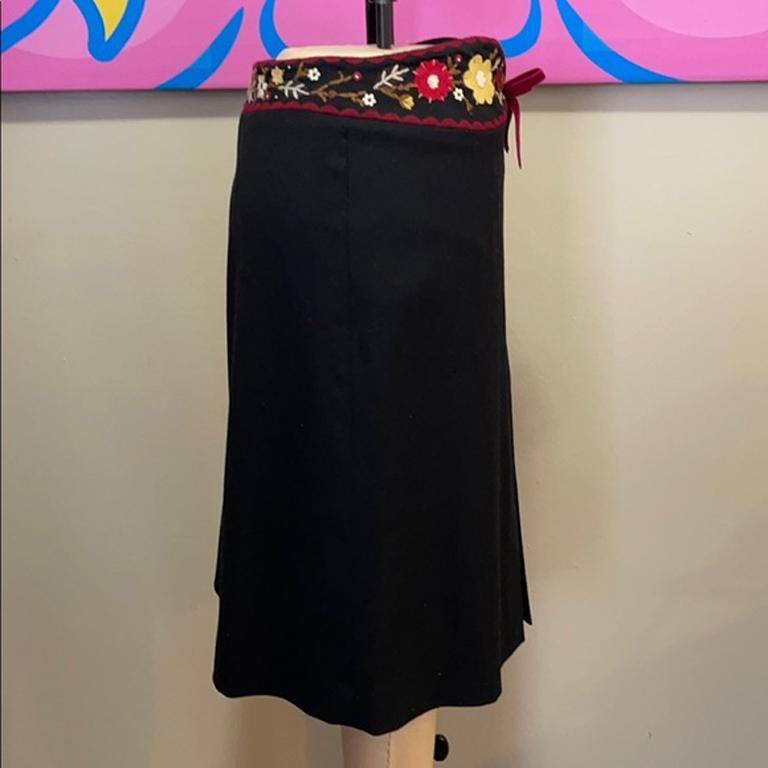 Moschino Cheap & Chic Black Wool Pencil Skirt For Sale 1