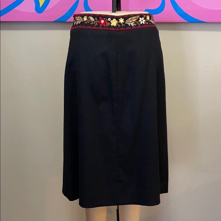 Moschino Cheap & Chic Black Wool Pencil Skirt For Sale 2