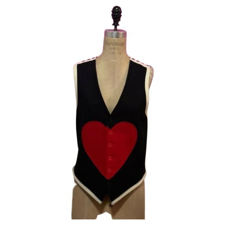 Moschino Cheap & Chic Red Wool Blazer w/ Velvet Collar & Bow