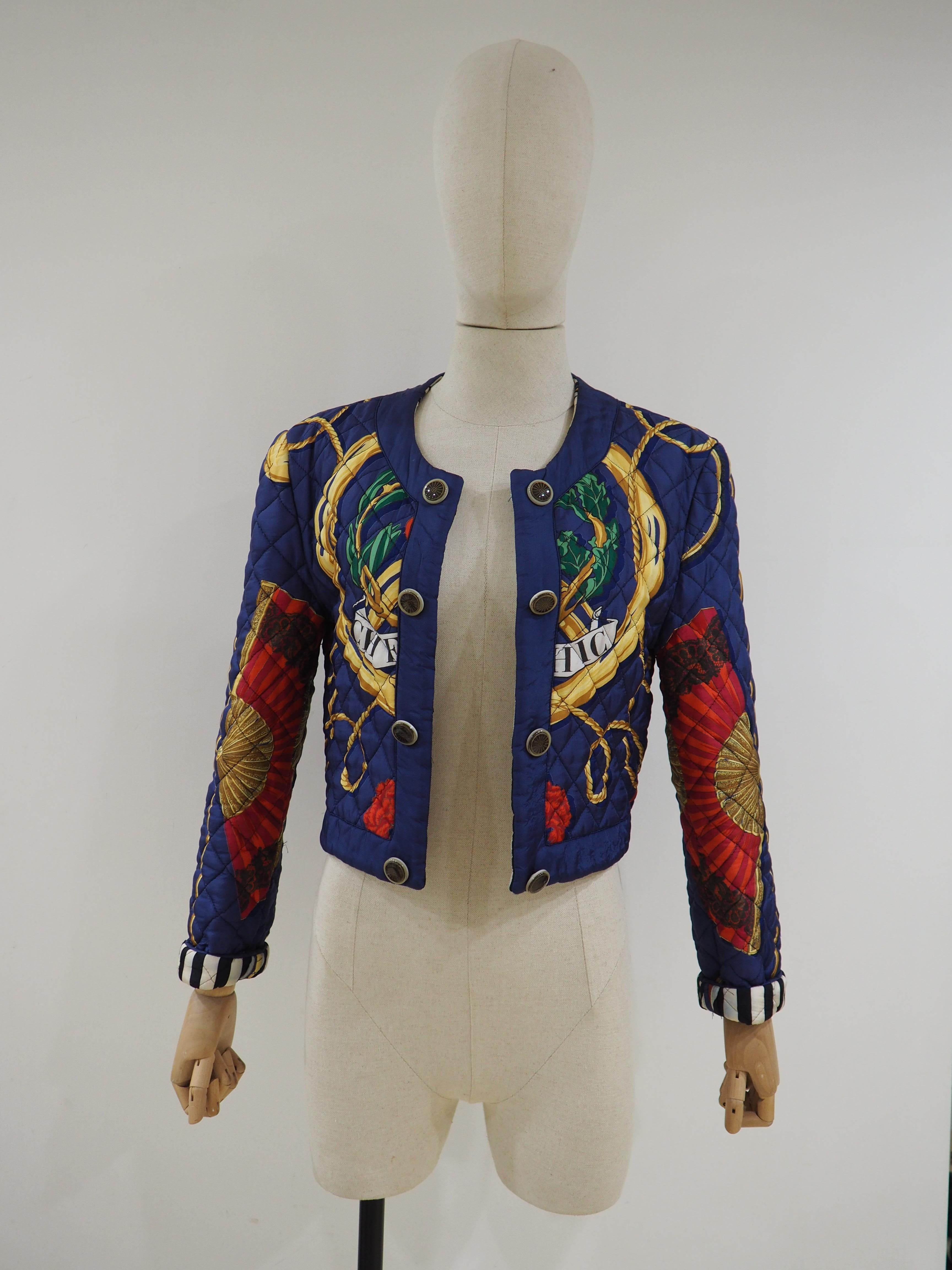 Moschino Cheap & Chic blue multicoloured jacket 4