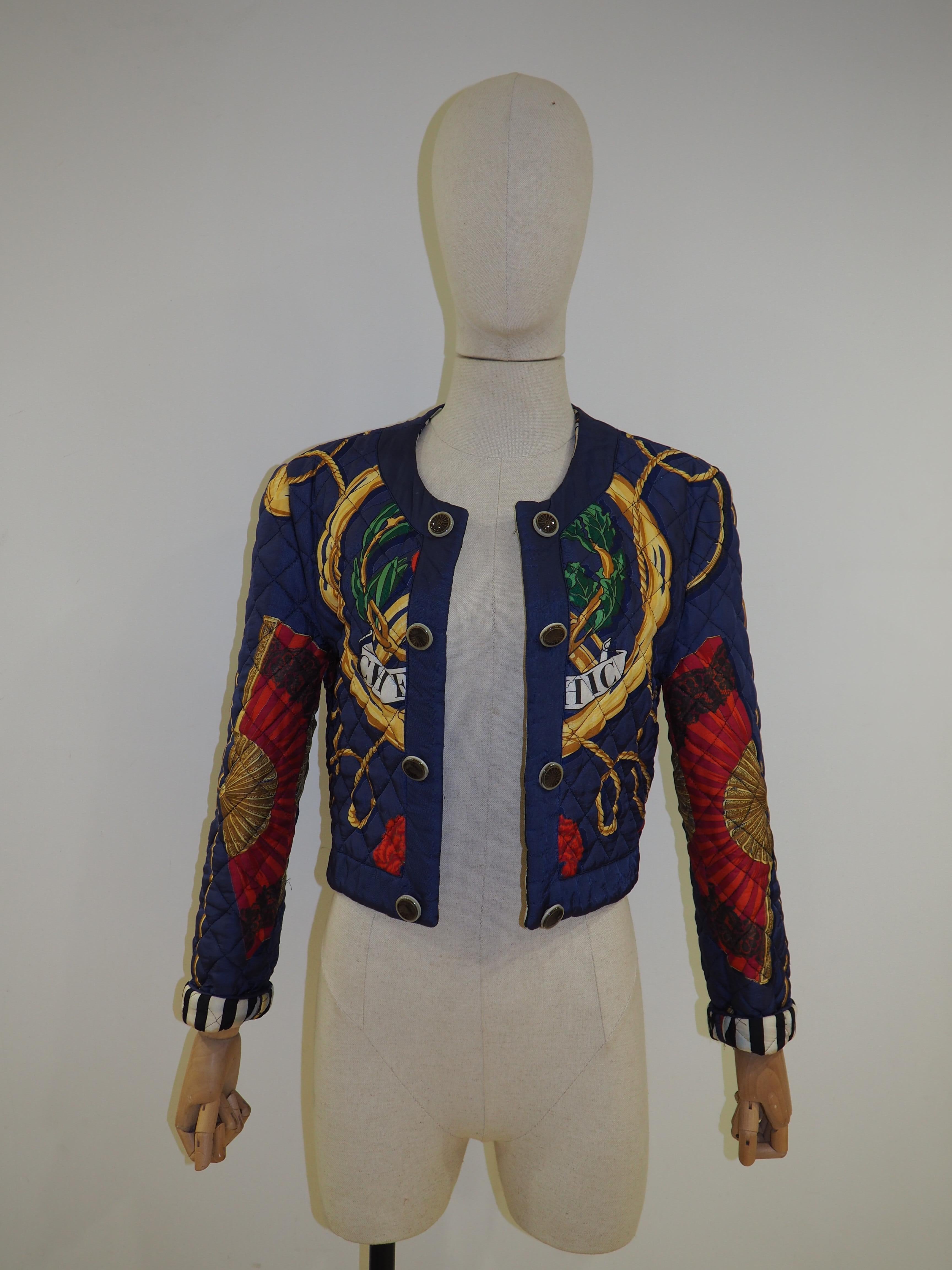 Moschino Cheap & Chic blue multicoloured jacket 5