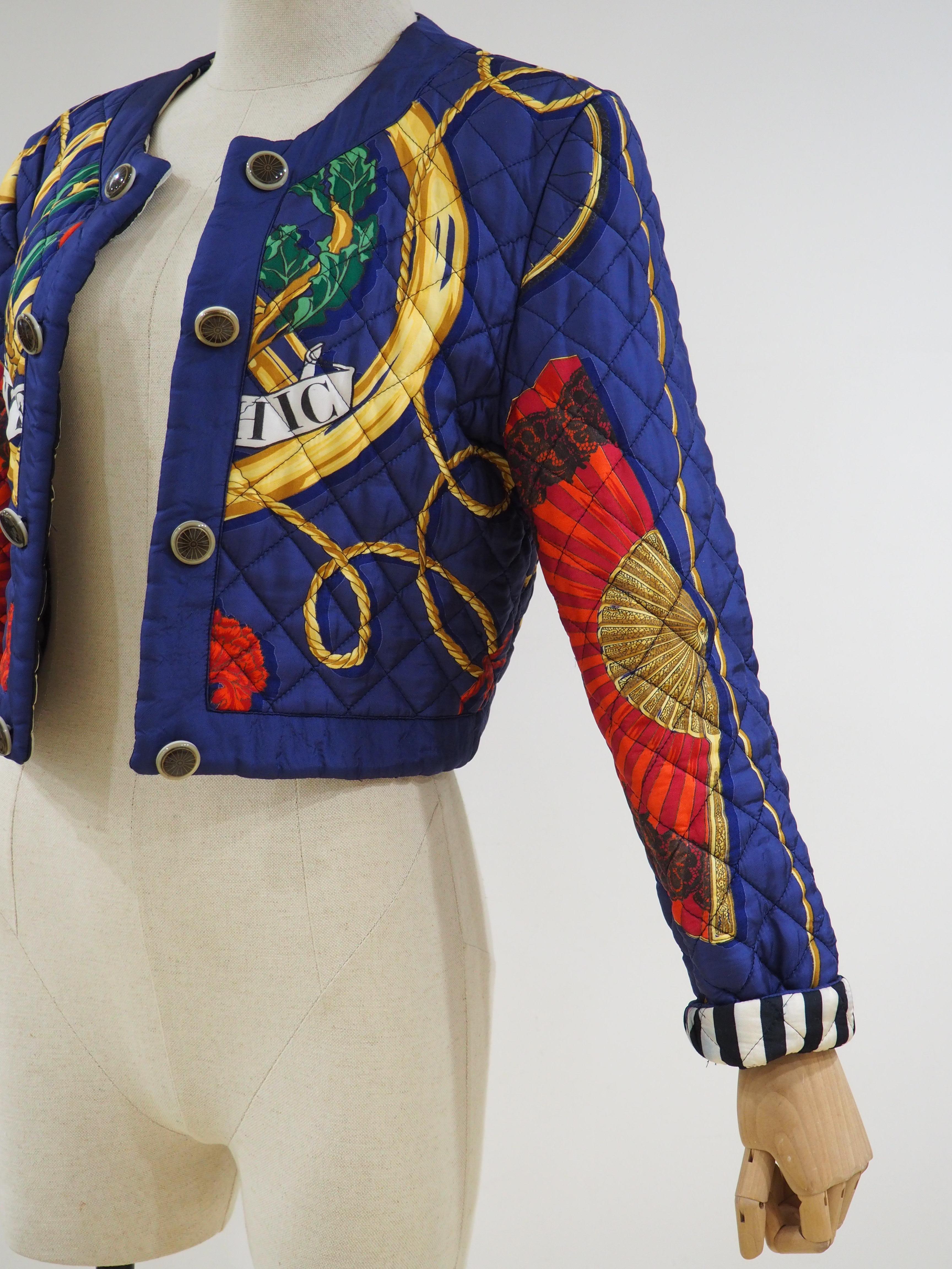 Blue Moschino Cheap & Chic blue multicoloured jacket