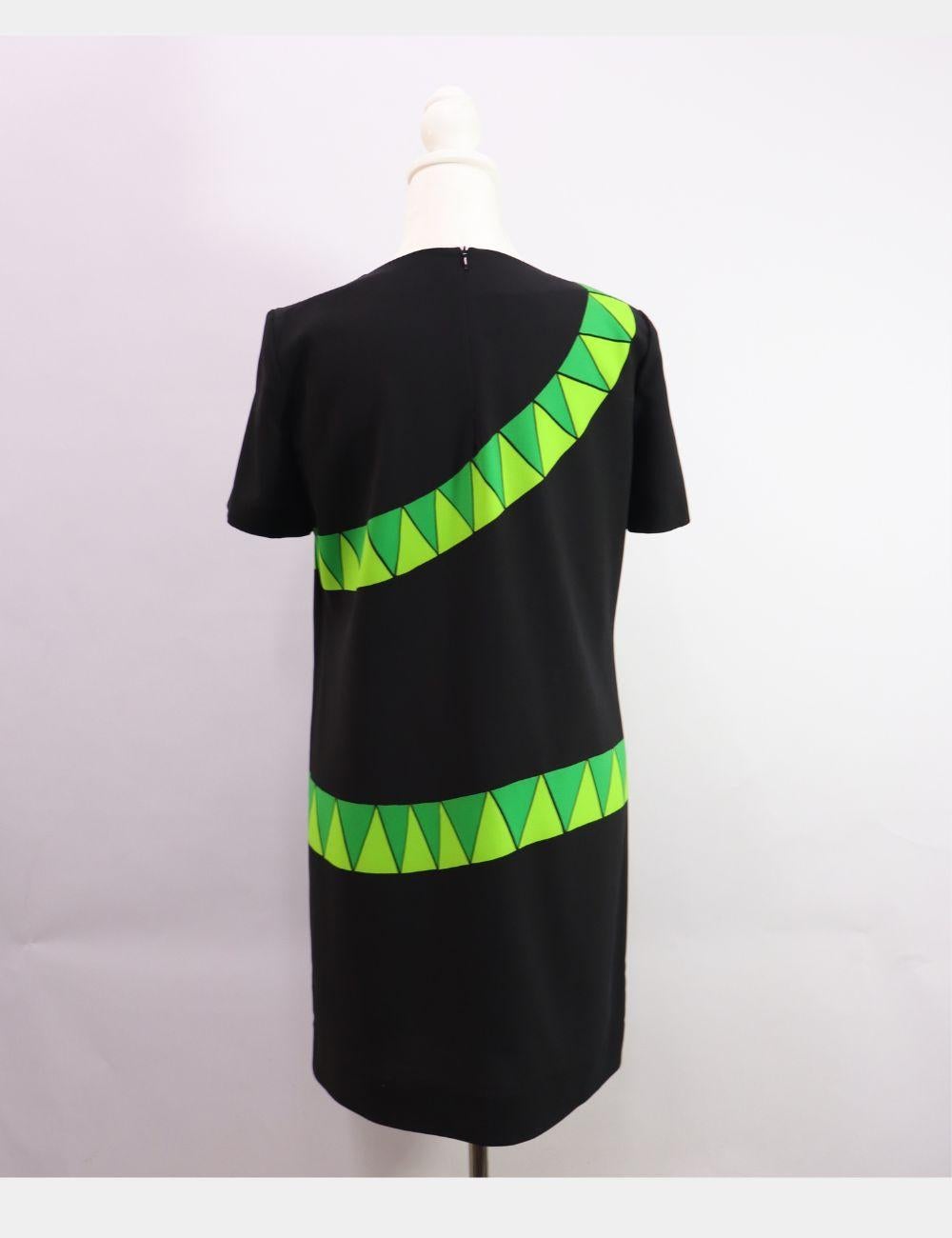 Vestido estampado serpiente azul Moschino Cheap and Chic Talla EU 38 Negro en venta