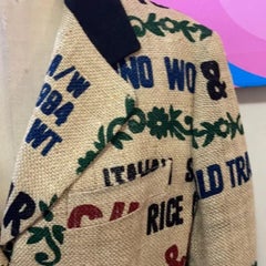 Moschino Billig Chic Burlap Tasche Blazer The Nanny