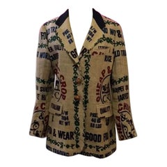 Moschino Billig Chic Burlap Tasche Blazer The Nanny