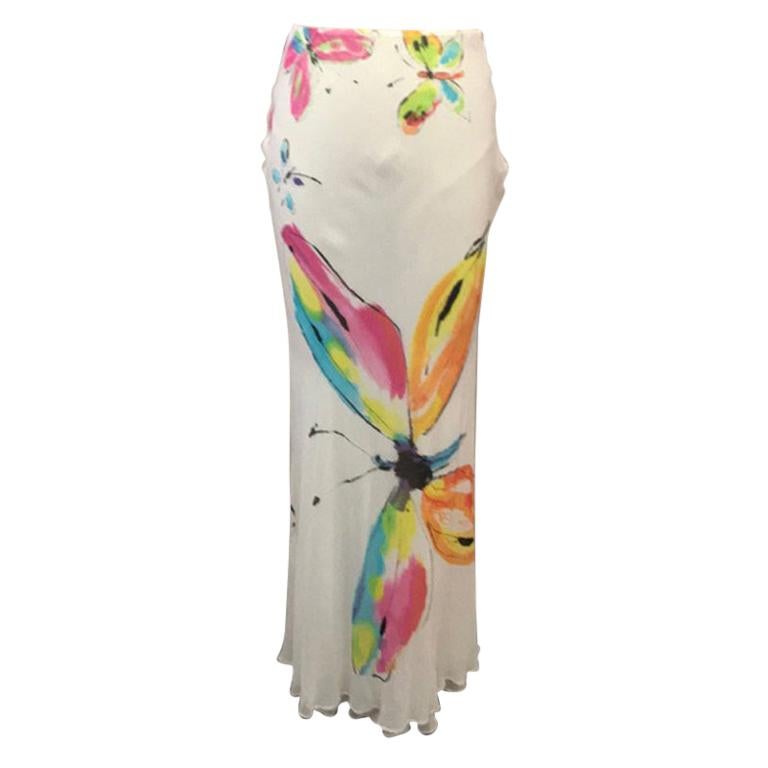 Moschino Cheap Chic Butterfly Maxi Skirt Summer