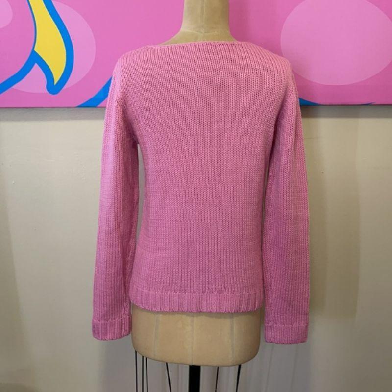 Moschino Cheap Chic Amor Pullover mit Engelsmuster (Pink) im Angebot