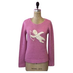 Moschino Cheap Chic Amor Pullover mit Engelsmuster