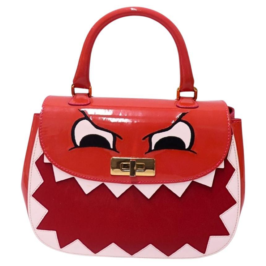 Moschino Cheap & Chic “Dino” Red Patent Leather Bag