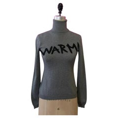 Moschino Cheap Chic Gray Turtleneck Warm Sweater