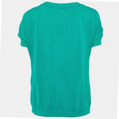 Moschino Cheap & Chic Green Beaded Detail Cardigan L