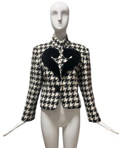 Moschino Cheap & Chic Houndstooth Question Mark Jacket