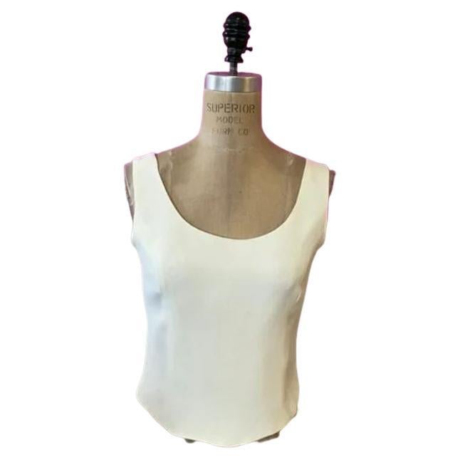 Moschino Cheap Chic Ivory Crop Top