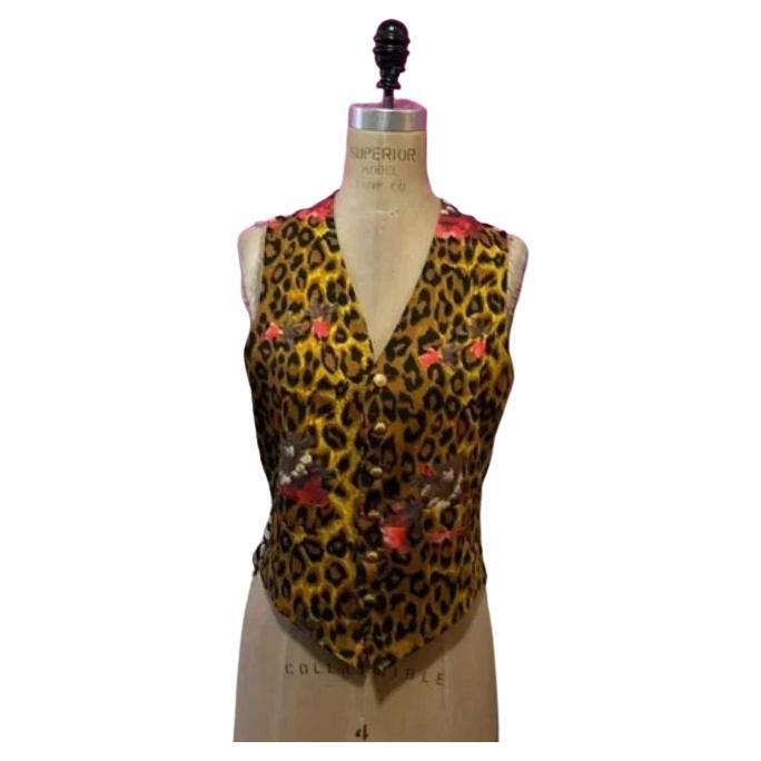 Moschino Cheap Chic Leopard Print Vest at 1stDibs