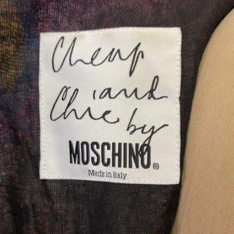 Moschino Cheap Chic Leinen-Entenweste im Zustand „Hervorragend“ in Los Angeles, CA