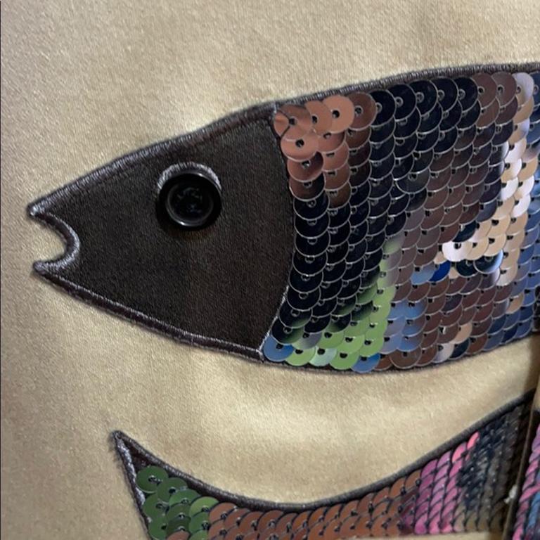 Moschino Cheap & Chic Men's Fish Pisces Vest In Good Condition For Sale In Los Angeles, CA