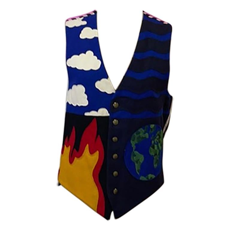 Moschino Cheap and Chic Men's Wool Vest at 1stDibs | moschino vest