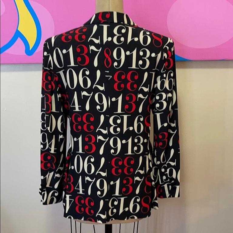 Moschino Cheap and Chic Blazer con i numeri 8