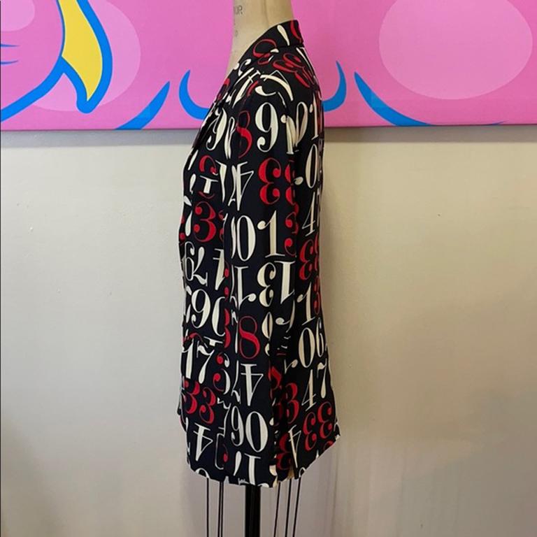Moschino Cheap and Chic Blazer con i numeri 3