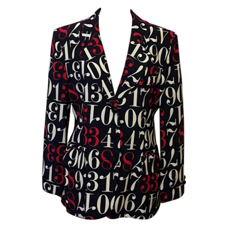 Moschino Cheap Chic Numbers Blazer