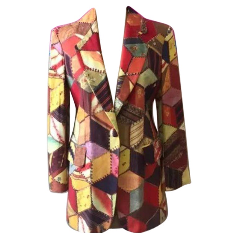 Moschino Cheap Chic Patchwork-Blazer im Angebot