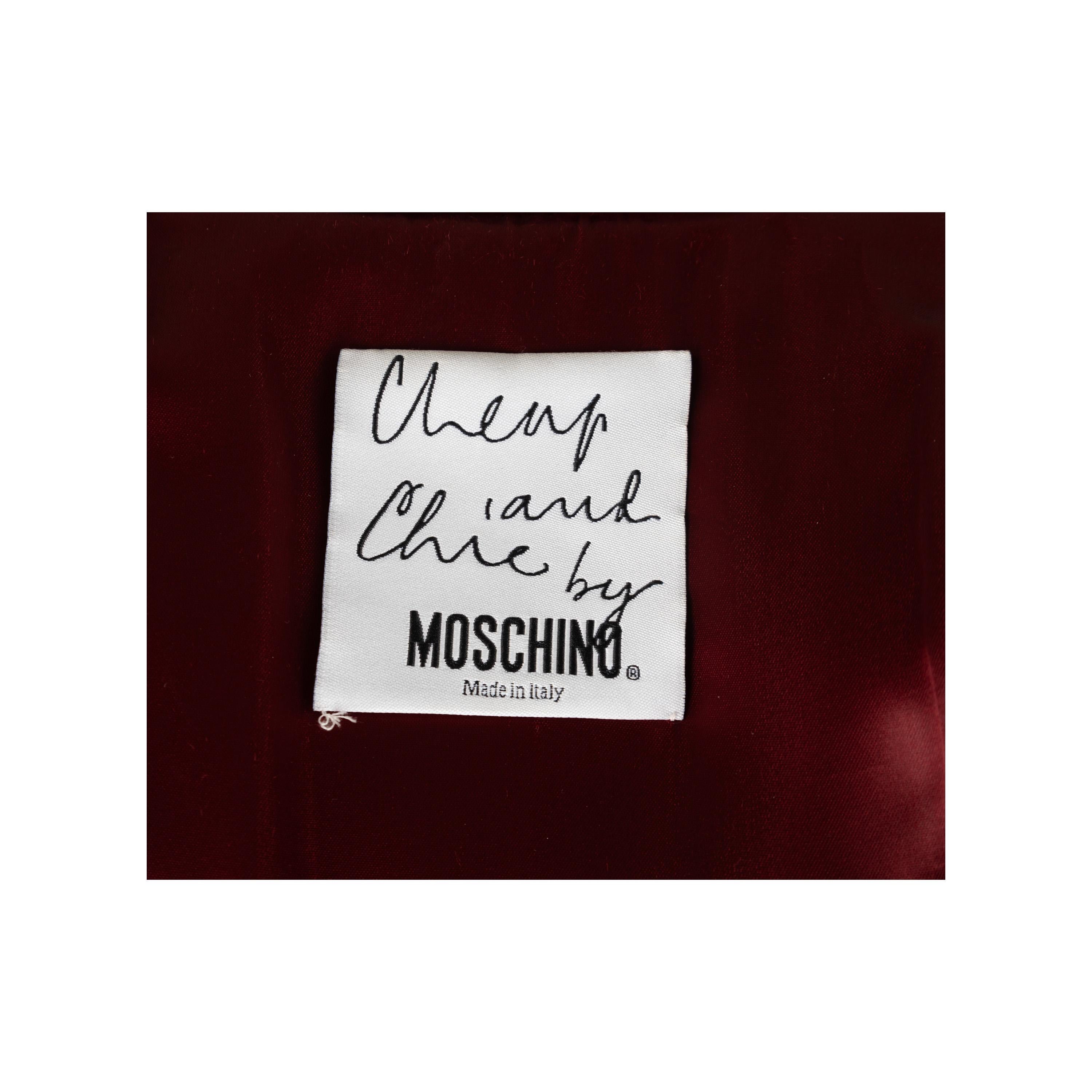 Moschino Cheap & Chic Plaid Jacket with Heart Buttons 2