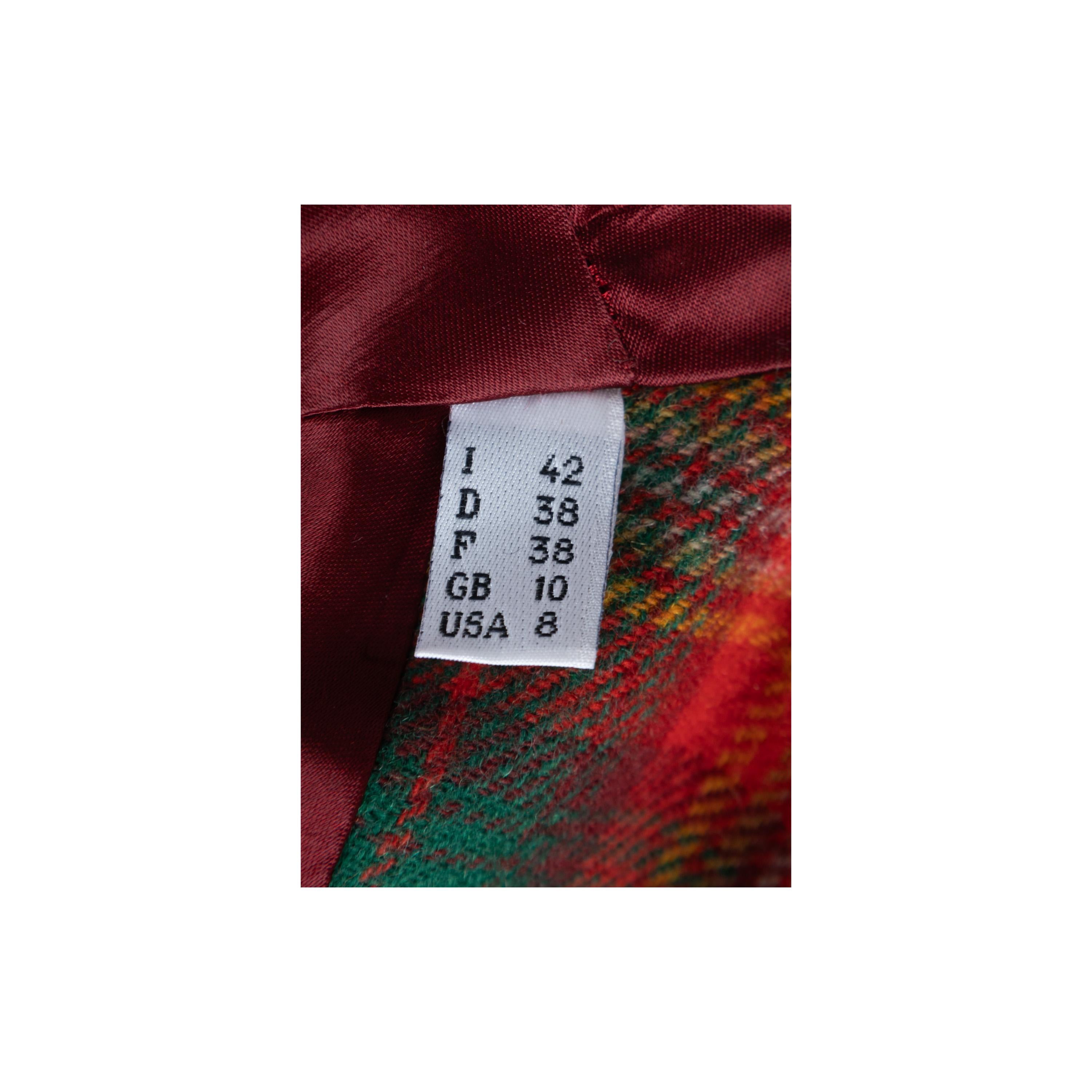 Moschino Cheap & Chic Plaid Jacket with Heart Buttons 3