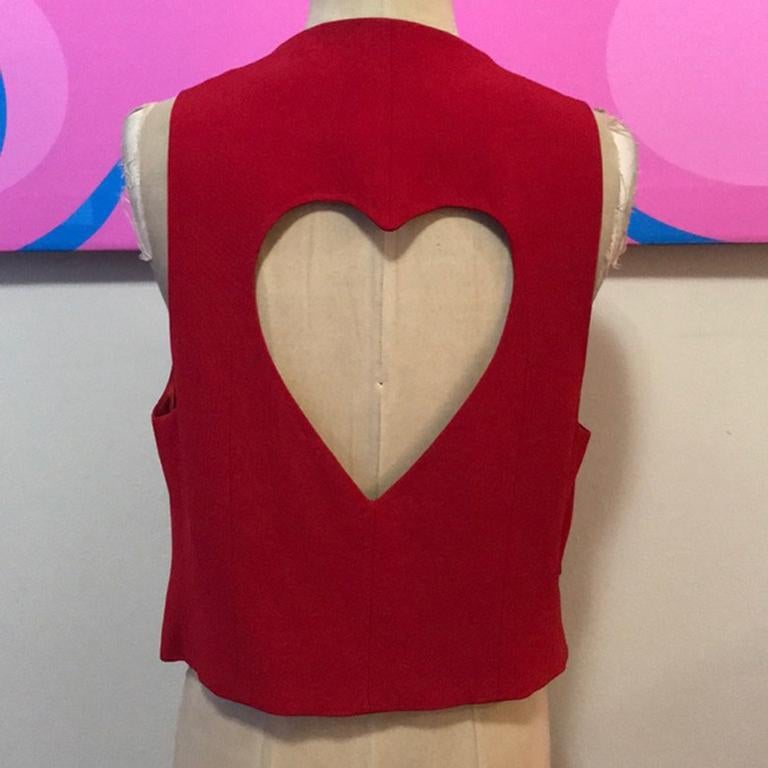 heart cut out vest