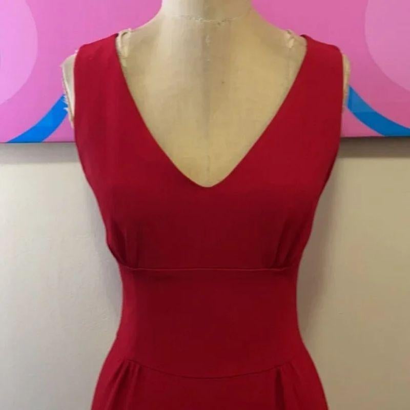 Moschino cheap chic red maxi long dress

Be retro glam wearing this red hot Long Dress by Moschino Cheap and Chic! Perfect for date night. side pockets!  Brand runs small please check measurements.

Size 4
Across chest - 16 1/2 in.
Across waist- 12