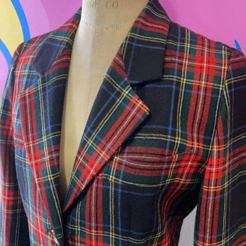 cabi moto plaid jacket