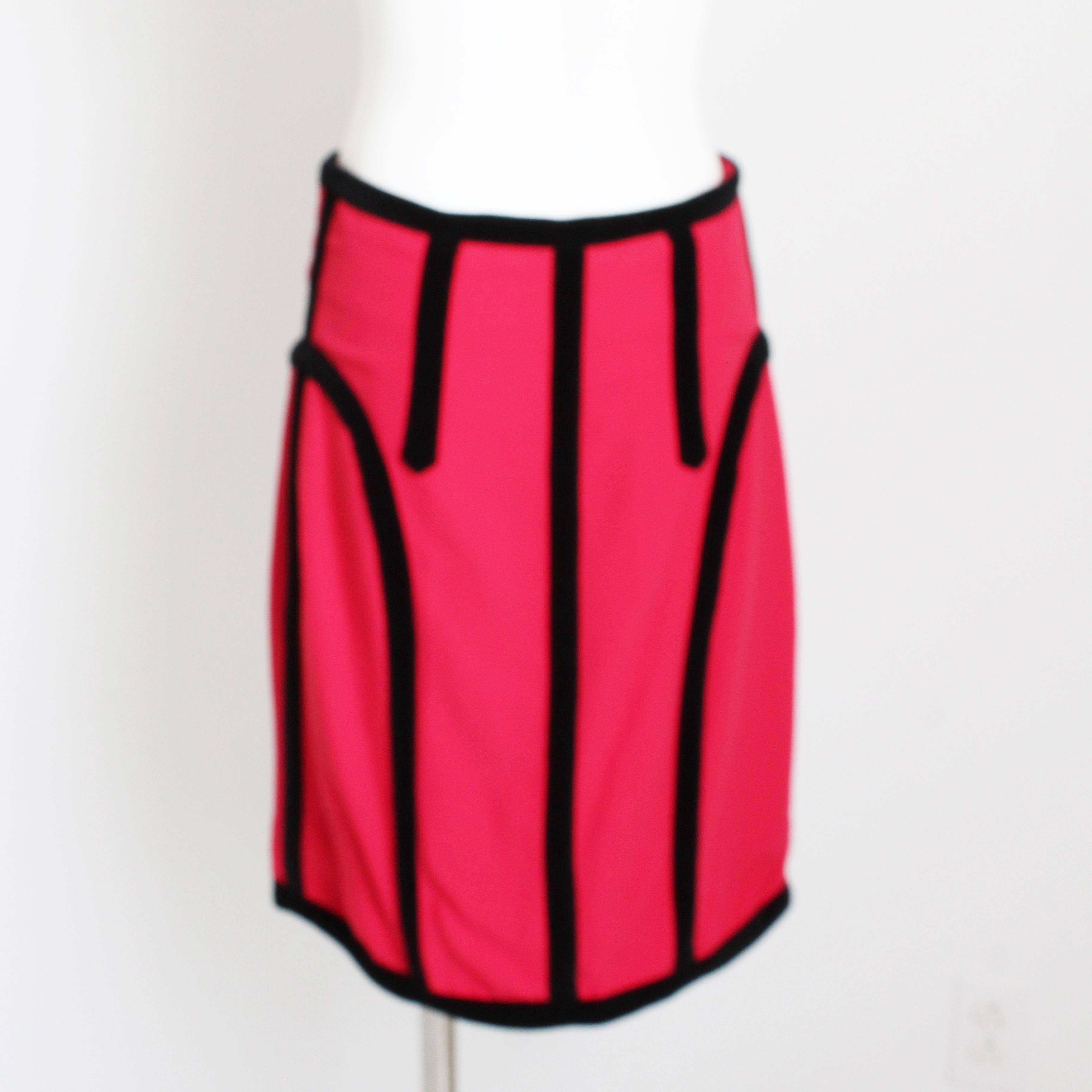 Moschino Cheap & Chic Skirt Rare Vintage As Seen on Fran Drescher Size 14 1990s 3