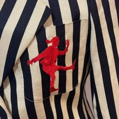 Moschino Cheap Chic Striped Blazer Olive Oyl