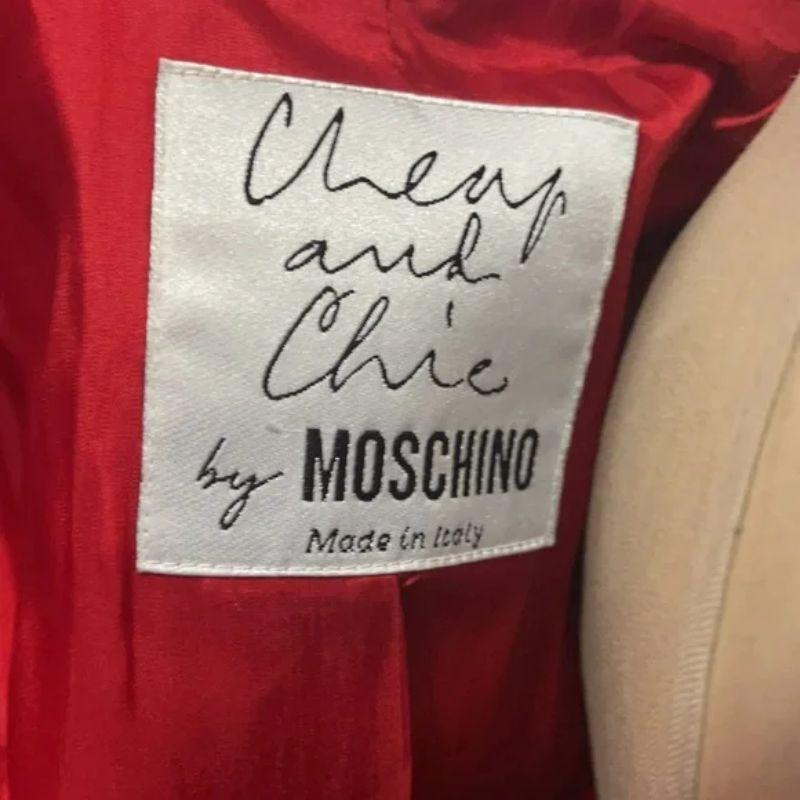 Moschino Cheap Chic Striped Blazer Olive Oyl In Good Condition For Sale In Los Angeles, CA