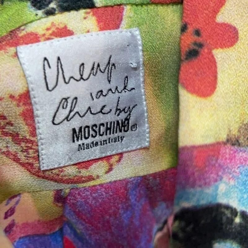 Moschino Cheap Chic Tree Sun Flower Blouse In Good Condition For Sale In Los Angeles, CA