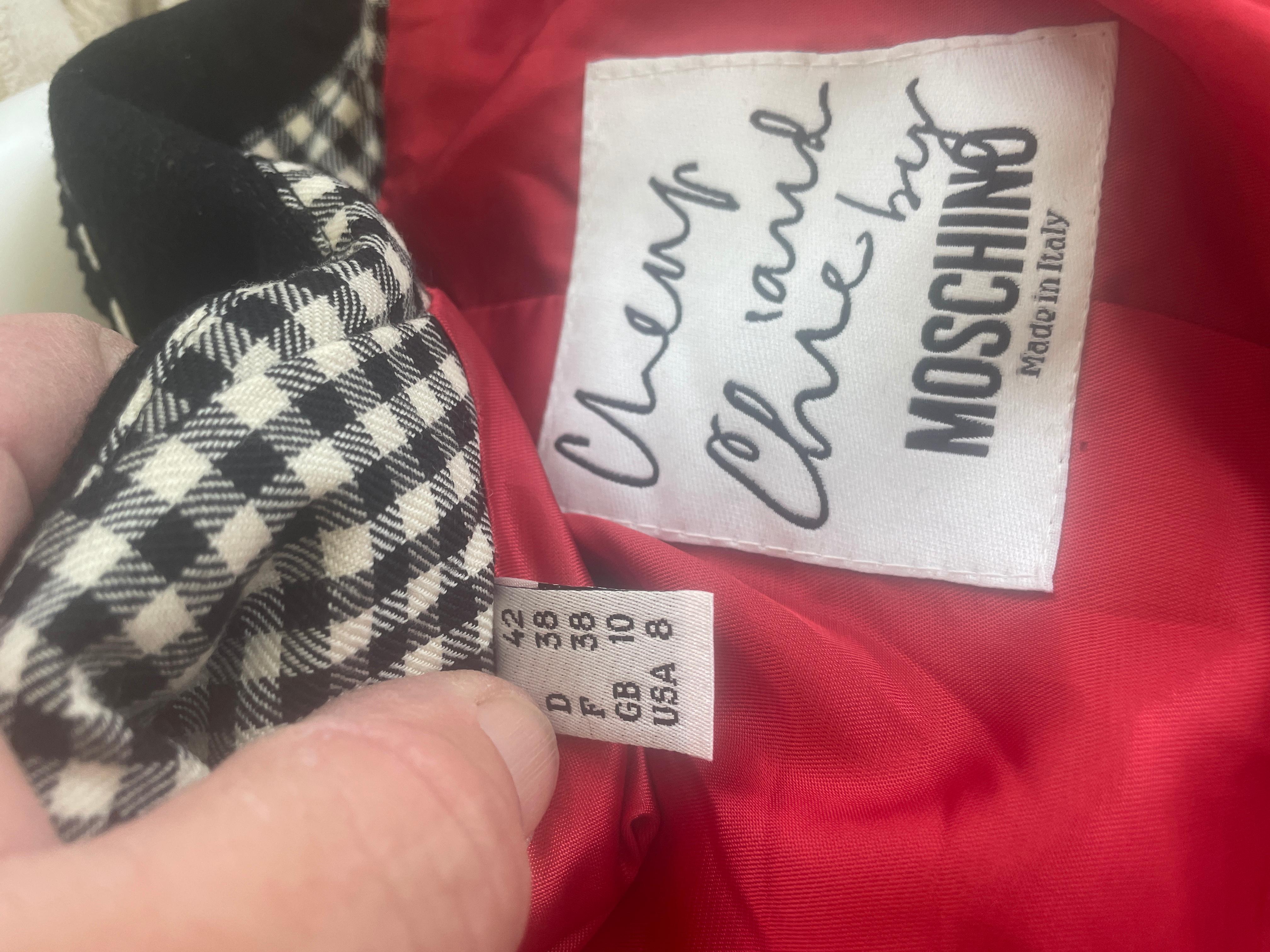 Moschino Cheap & Chic Vintage 80's Western Style Gingham Jacket with Heart's  1