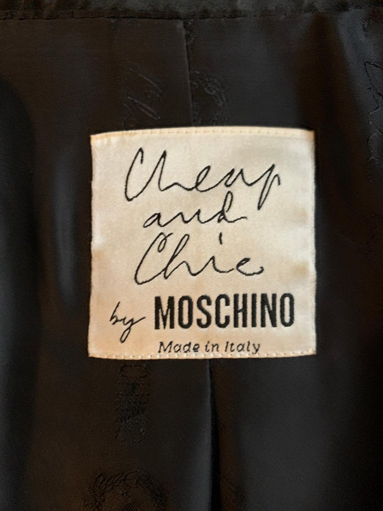 Moschino Cheap and Chic Vintage 90s Faucet Embellished Black Tuxedo ...